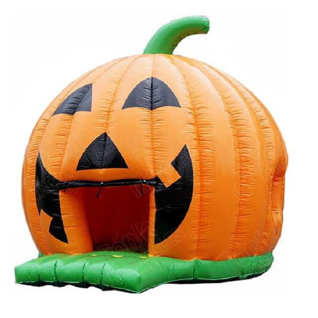 Giant halloween pumpkin bouncy castle
