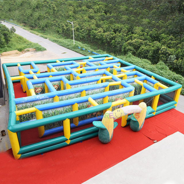 50x50ft inflatable cornfield maze