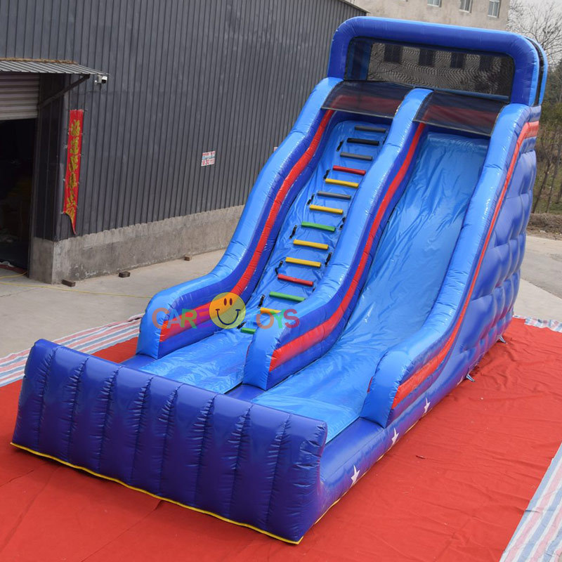 outdoor blue kids slide