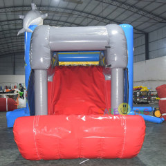 Shark bouncer with slide