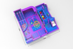 new design 19x18m inflatable park
