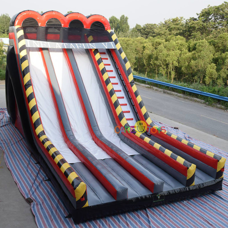 Giant Outdoor Three lane inflatable slide