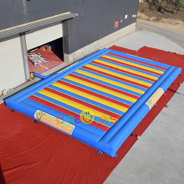 Custom inflatable jump pad