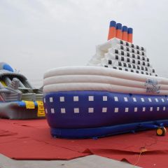Giant 3D Ship Plane Inflatable pool water park