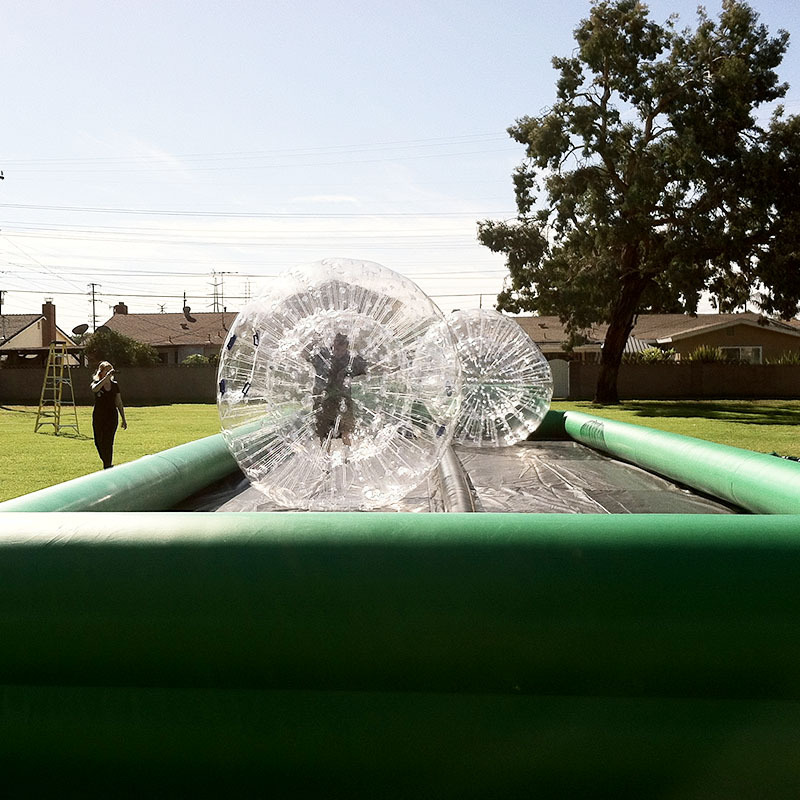 zorb race inflatable air track