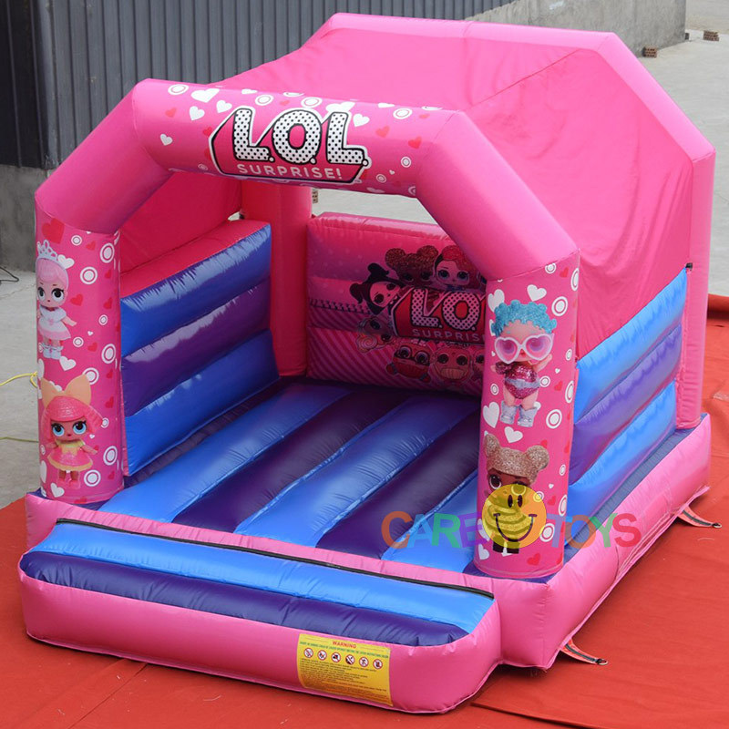 Pink LOL Surprise bouncy castle for girls