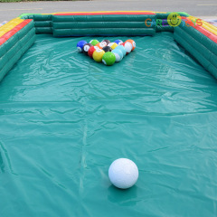 Human billard inflatable soccer snoker ball game