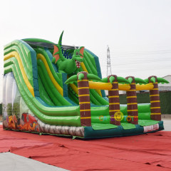 dual lane dragon inflatable slide