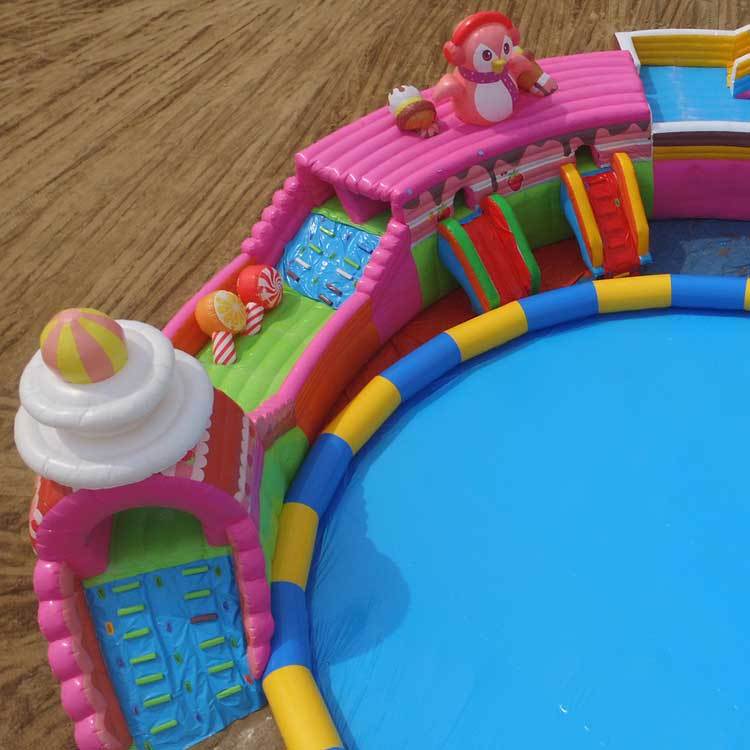 Lovely Candy Land Inflatable Waterpark