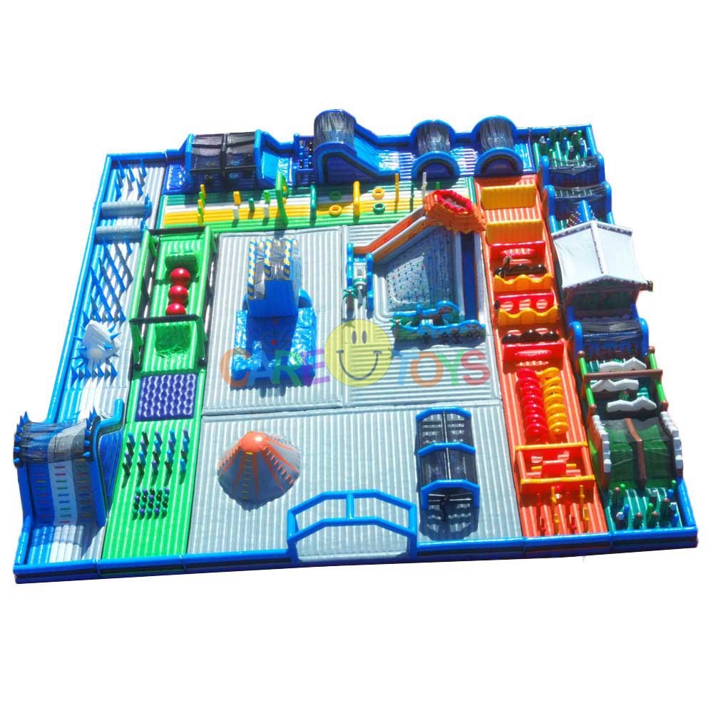 40x40m large outdoor inflatable game park