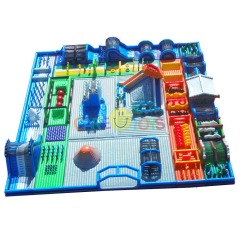 40x40m large outdoor inflatable game park