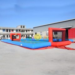 Air-tight inflatable water football field soap soccer pitch