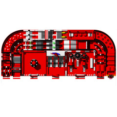 custom red/black indoor inflatable theme park