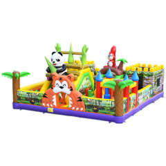 Large Animal world jungle inflatable playground