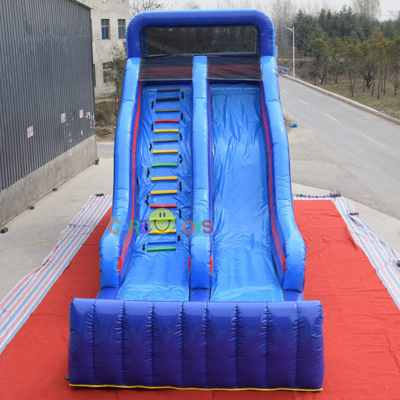 outdoor blue kids slide