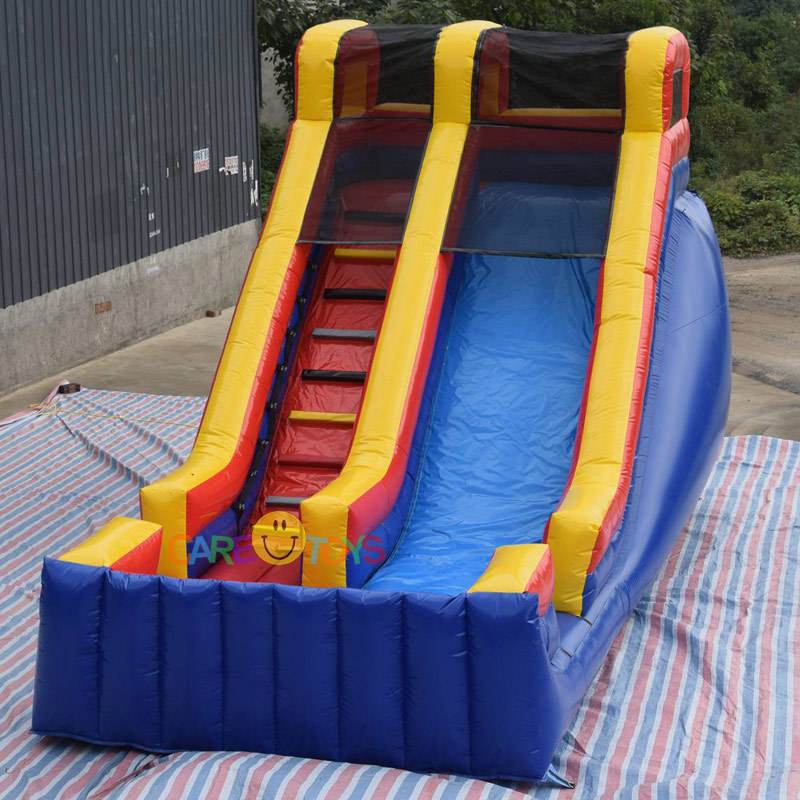 Cheap small backyard inflatable slide for kids