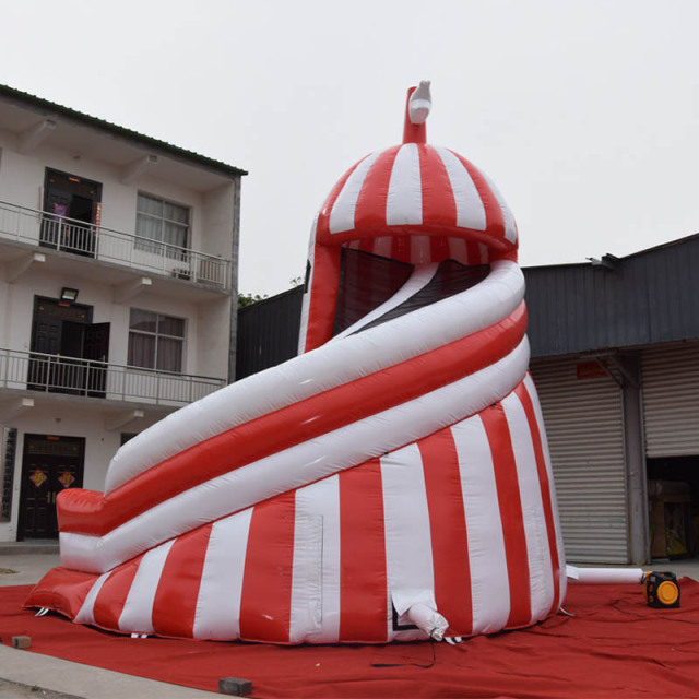 light tower inflatable slide