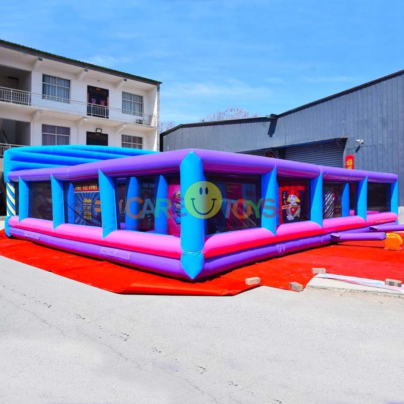 Carnival fun house inflatable maze