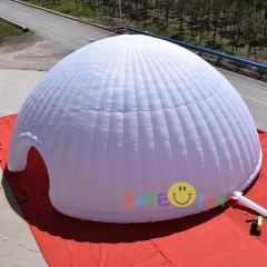 White Inflatable air dome tent