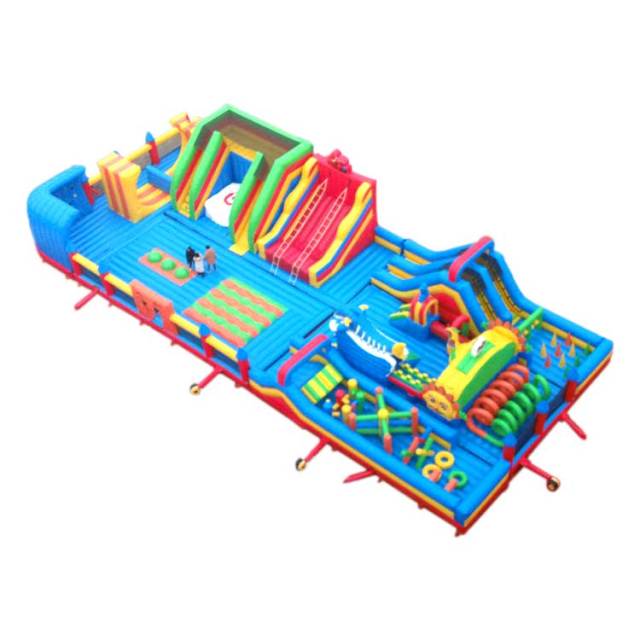 28x12m children play games inflatable world