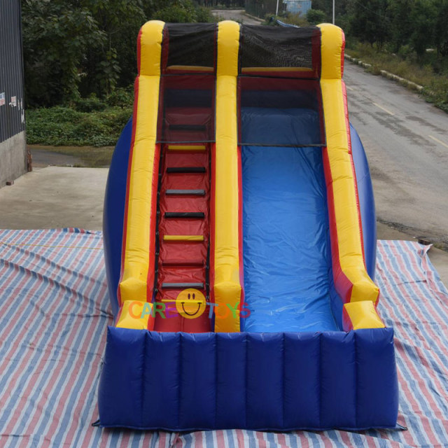 Cheap small backyard inflatable slide for kids