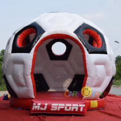 Giant 3D football bouncy castle