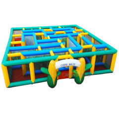 Giant inflatable corn maze