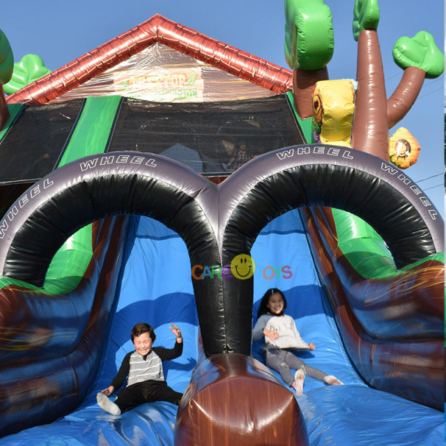 Giant Inflatable tree house slide