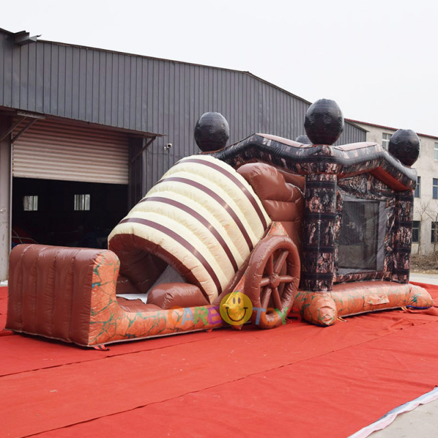 Stagecoach Bounce House with slide