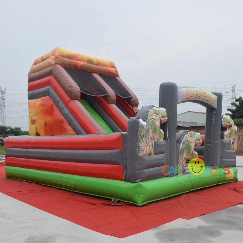 Dinosaur park inflatable slide