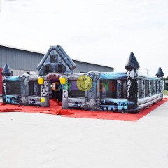 Halloween hunted inflatable maze
