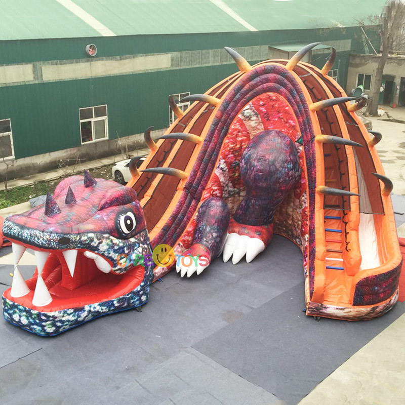 Lizard Dinosaur inflatable slide