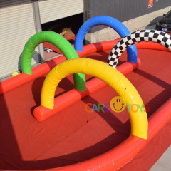 Zorb ball inflatable race track