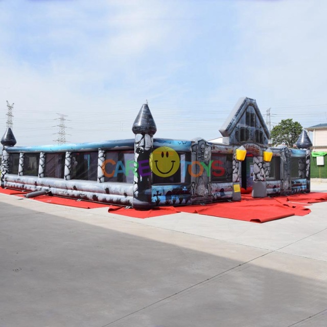 Halloween hunted inflatable maze