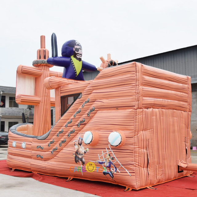 Giant Inflatable Pirate Ship slide