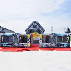Halloween hunted inflatable maze