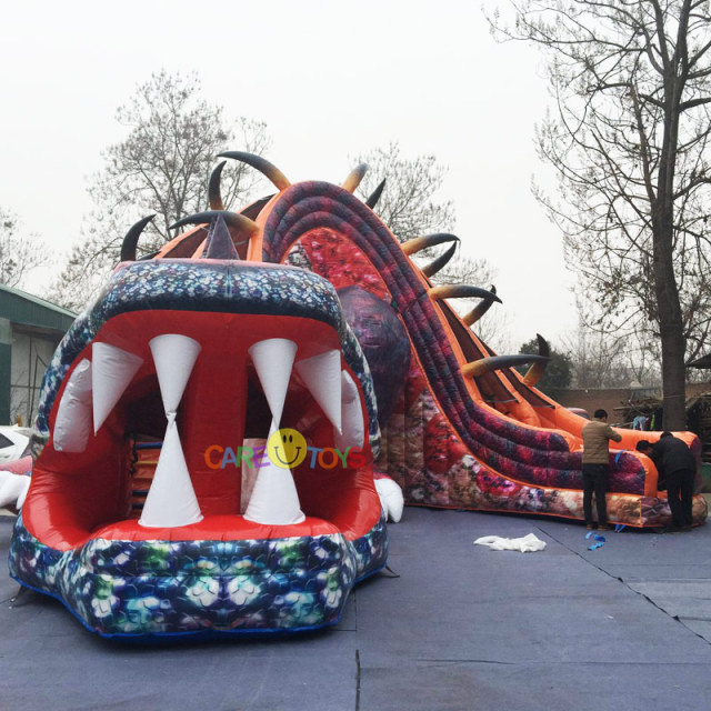 Lizard Dinosaur inflatable slide