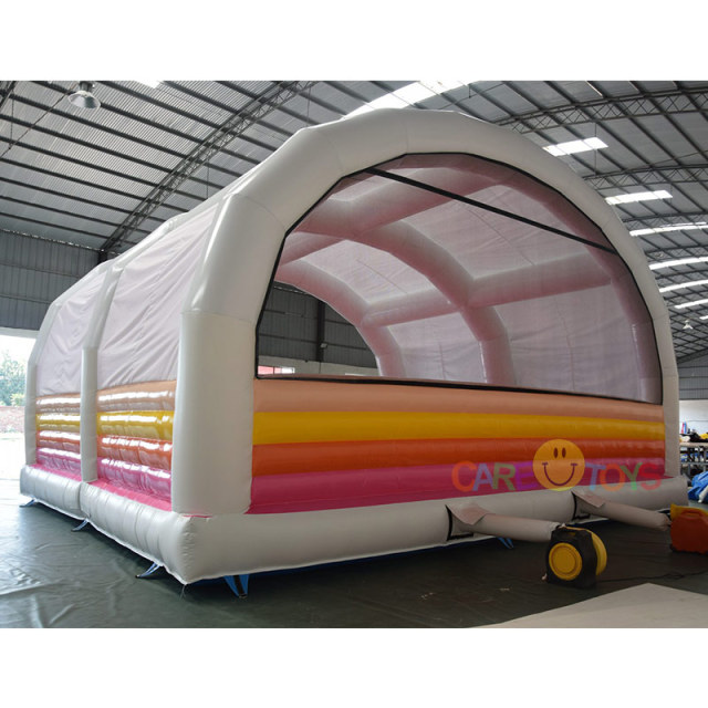 Custom Large wedding inflatable castle with arch roof