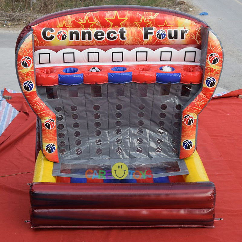 Connect 4 basketball toss inflatable game
