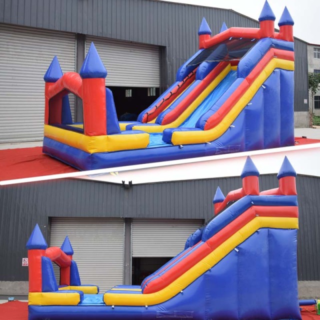 Classic castle theme inflatable slide