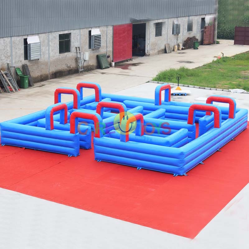 inflatable water tag war maze