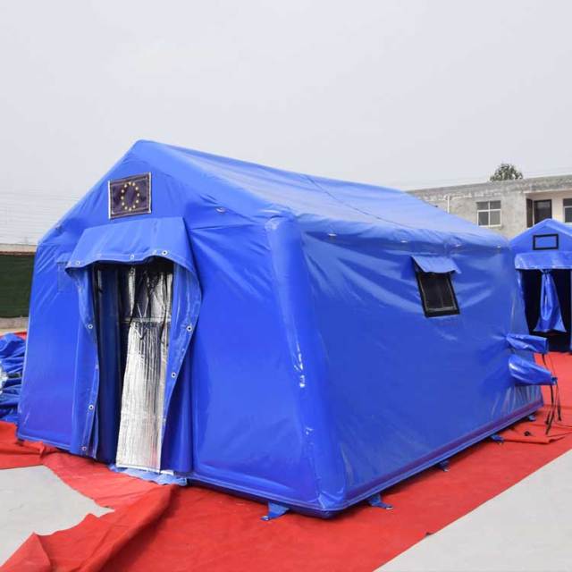 Portable inflatable air shelter tent
