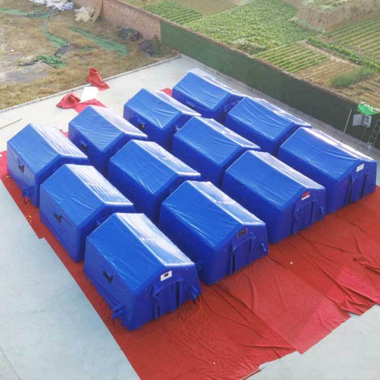 Portable inflatable air shelter tent