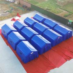 Portable inflatable air shelter tent