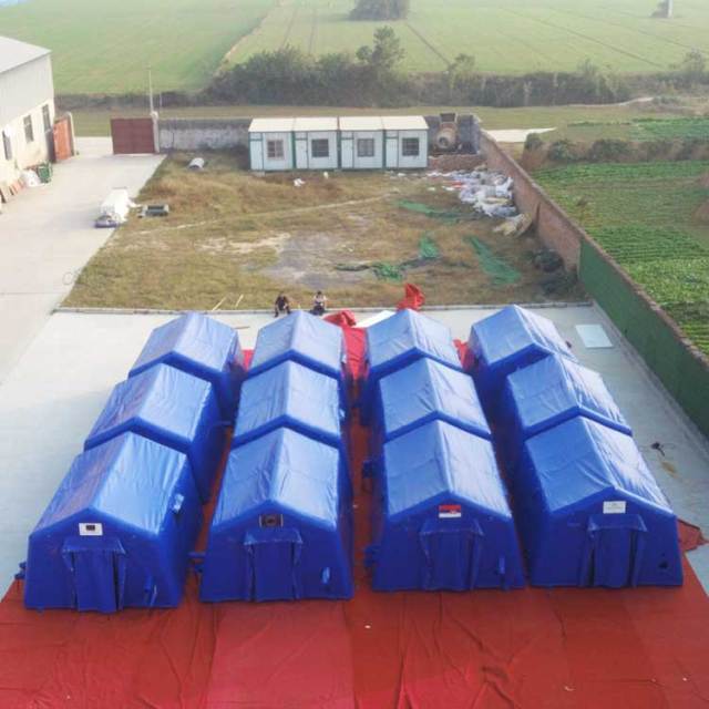 Portable inflatable air shelter tent