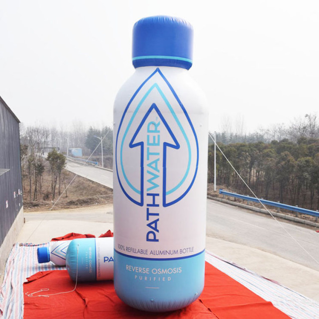 giant inflatable bottle advertising ground balloon