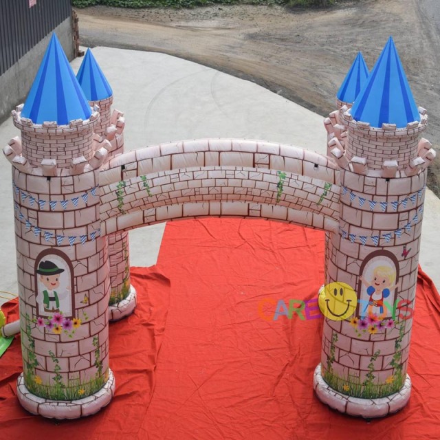 castle theme inflatable arch