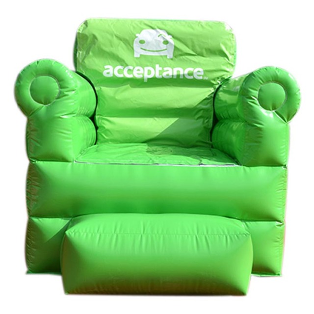 Giant inflatable sofa replica