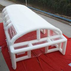 transparent inflatable pool cover tent with LED light