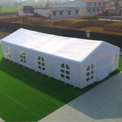 white inflatable wedding tent